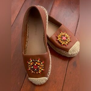 karl lagerfeld women espadrille - brown size 5